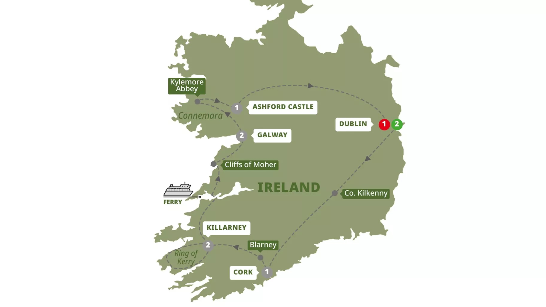 map iconic ireland